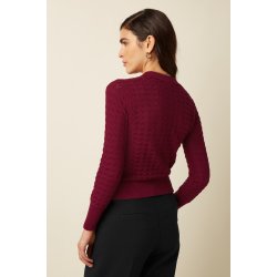 King Louie - Polo Top Avel Knit - Rhubarb Red