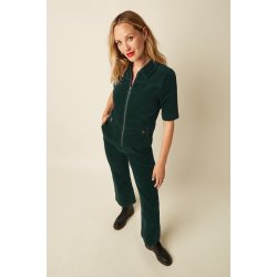 King Louie - Garbo Jumpsuit Corduroy - Pine Green