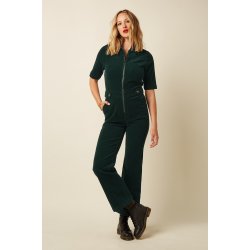 King Louie - Garbo Jumpsuit Corduroy - Pine Green