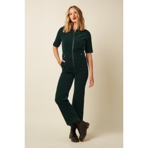 King Louie - Garbo Jumpsuit Corduroy - Pine Green