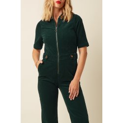 King Louie - Garbo Jumpsuit Corduroy - Pine Green