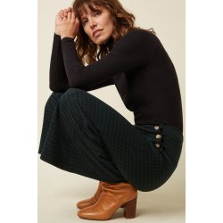 King Louie - Pia Pants Culotte Reyna Check - Black