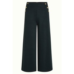 King Louie - Pia Pants Culotte Reyna Check - Black