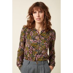 King Louie - Carina Blouse Sierra - Bitter Chocolate
