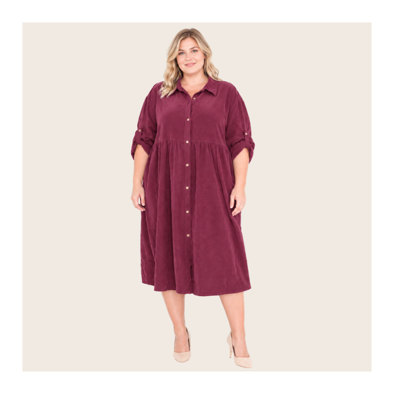 Babyfl�jl - Solveig Oversize Kjole - Plum