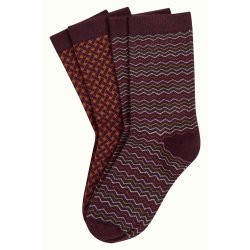 King Louie - 2 pack sock Bondi - Spicy brown
