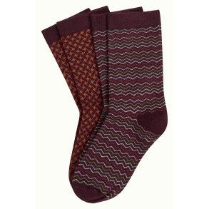 King Louie - 2 pack sock Bondi - Spicy brown