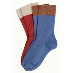 King Louie - 2 pack sock Maris - Ruby Red