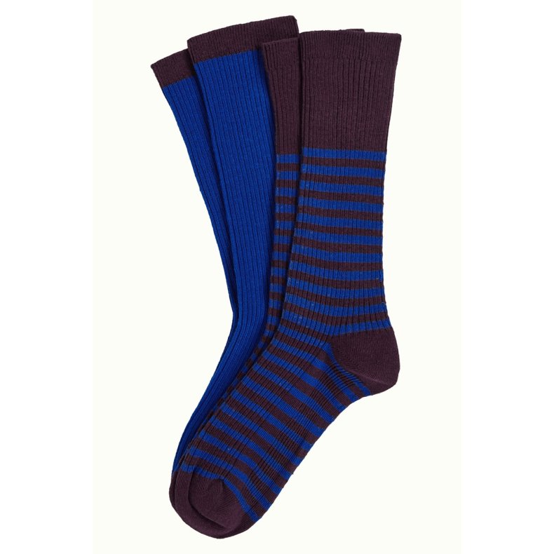 King Louie - 2 pack sock Fudge - Brown