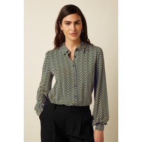 King Louie - Maisie Blouse Marais - Evening Blue