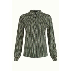 King Louie - Maisie Blouse Marais - Evening Blue