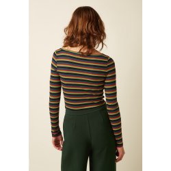 King Louie - Lili Top Lottie Stripe - Botanical Green