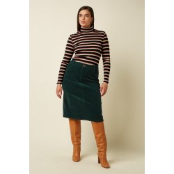 King Louie - Rollneck Top Lottie Stripe - Botanical Green