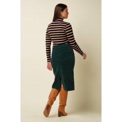 King Louie - Rollneck Top Lottie Stripe - Botanical Green