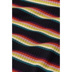 King Louie - Rollneck Top Lottie Stripe - Botanical Green