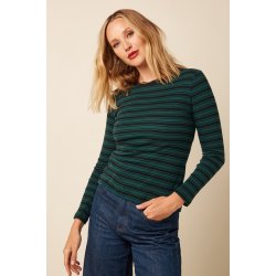 King Louie - Helen Top Rae Stripe - Botanical Green