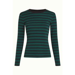 King Louie - Helen Top Rae Stripe - Botanical Green
