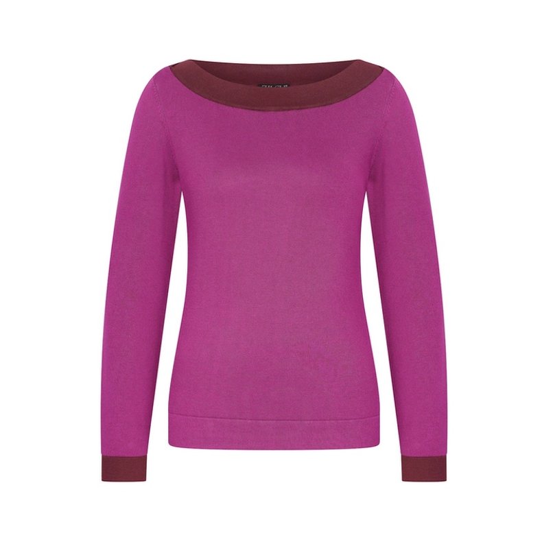 Zilch - Tone Top Boatneck - Raspberry