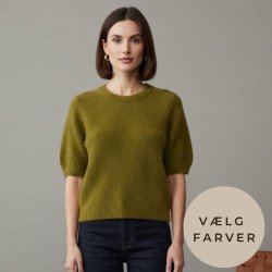 Kort �rmet Angora strik - V�lg Farve