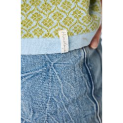 Himalaya - Marga sommer strik - Lime/ Baby blue