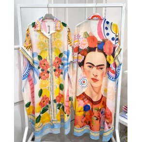 Oversize Skjortekjole - Frida Kahlo / Citron Ranke