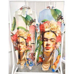 Oversize Skjortekjole - Frida Kahlo for og bag 