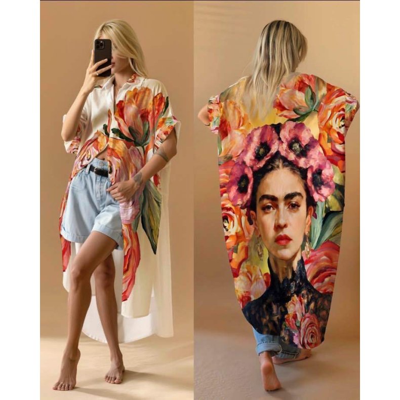 Frida Multi - Oversize Skjortekjole