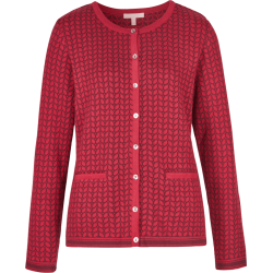 Himalaya - ko. Bomuld - Cardigan Raida - Aubergine/Bordeaux