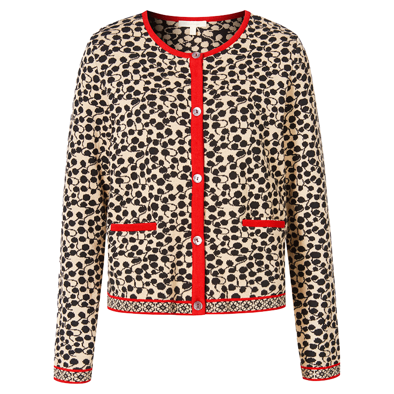 Himalaya - ko. Bomuld - Cardigan Fella - Cream / Black