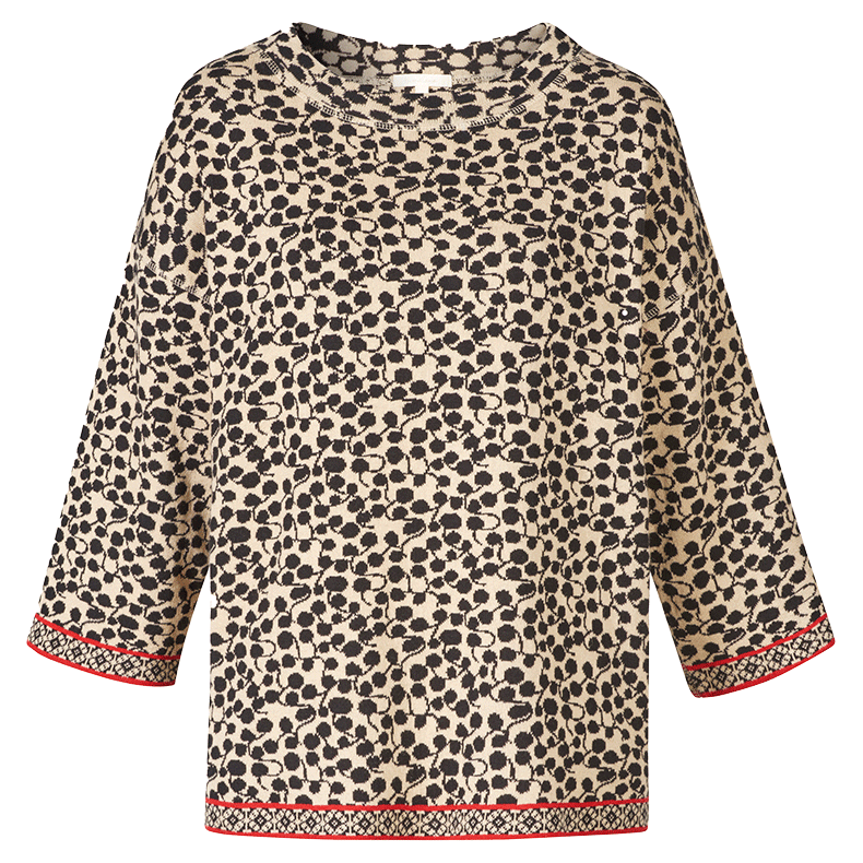 Himalaya - ko. Bomuld - Sweater Juna - Cream /  Black