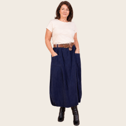 Babyfl�jl - Midi Nederdel  - Navy