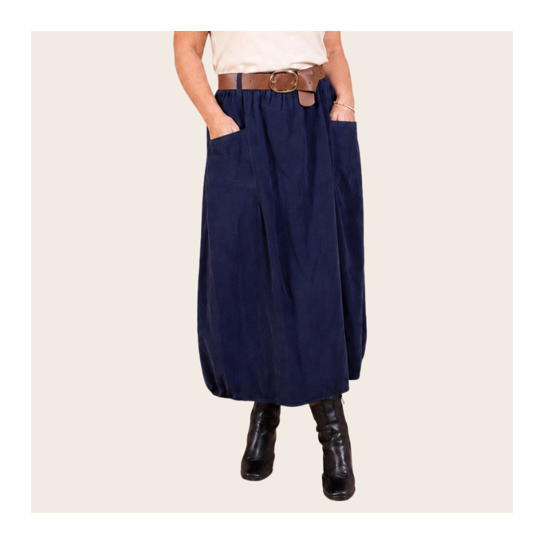 Babyfl�jl - Midi Nederdel  - Navy
