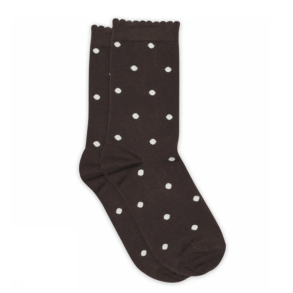 MPWomen - Prikket Str�mper - Brun / Cream