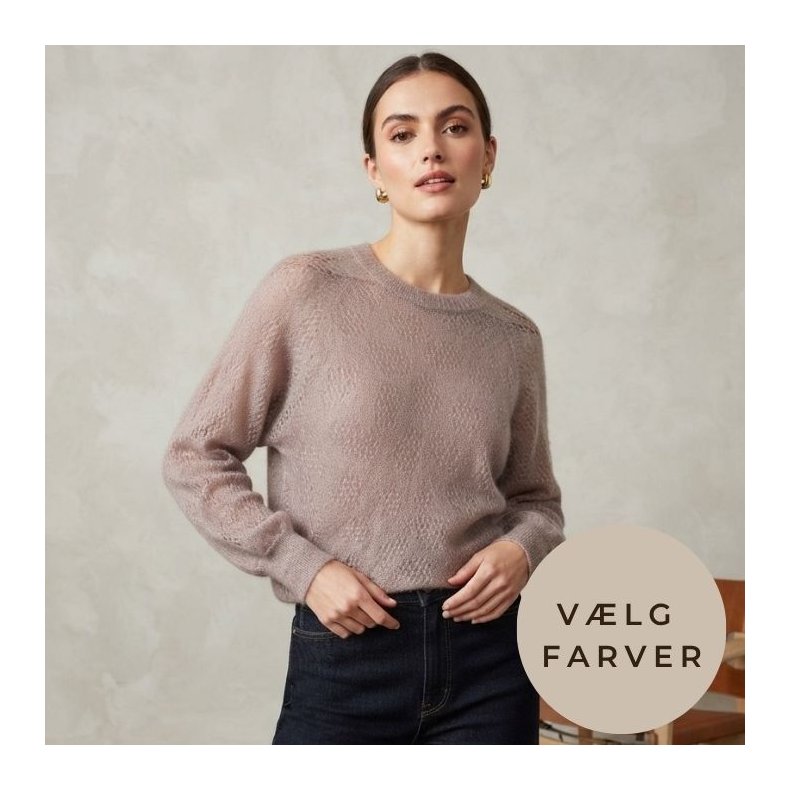 M�nsteret Strik Mohair Sweater - V�lg Farve