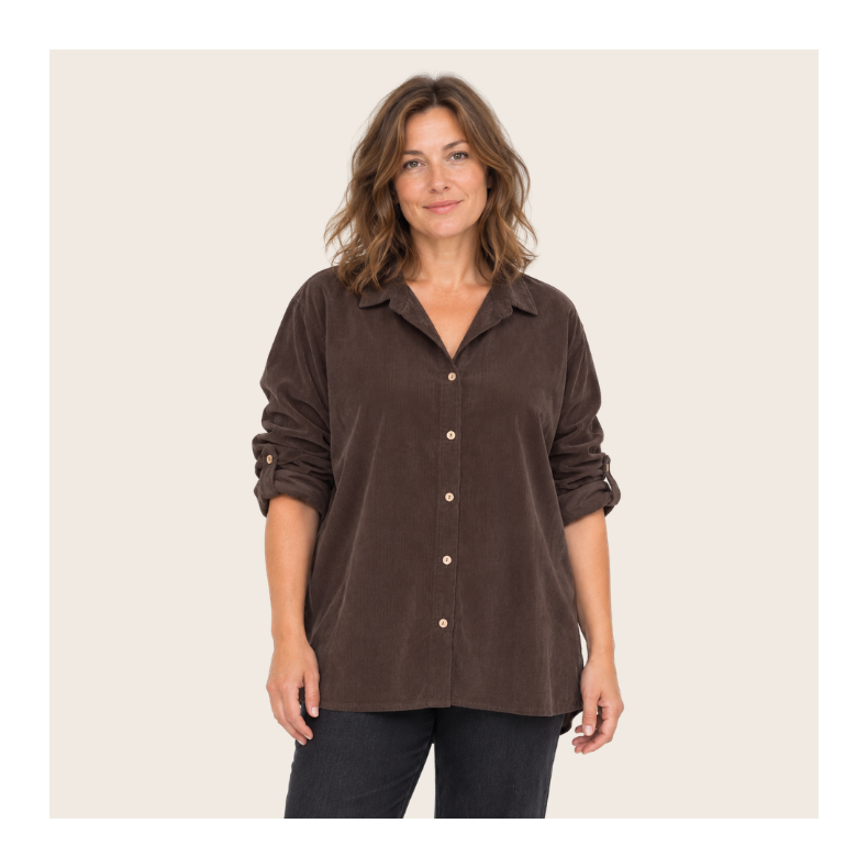 Babyfl�jl - Karen Oversize Skjorte - Brun