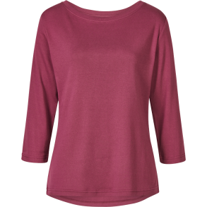 Himalaya - ko Bomuld 3/4 Sleeve t-shirt - Bordeaux 
