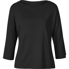 Himalaya - ko Bomuld 3/4 Sleeve t-shirt - Sort