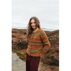 Erib� - Westray Cardigan - Orange / Rust