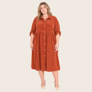 Babyfl�jl - Solveig Oversize Kjole -  Rust