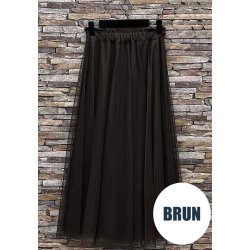 Tyl Nederdel - Ensfarvet - V�lg farve 