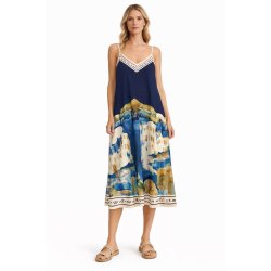 Provence Stropkjole - Navy