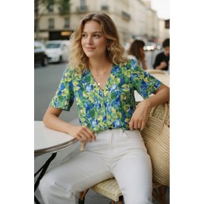 Skjortebluse - Gr�n 