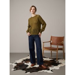 M�nsteret Strik Mohair Sweater - V�lg Farve