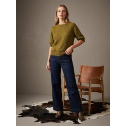 M�nsteret Mohair Strik - Kort �rmet - V�lg Farve