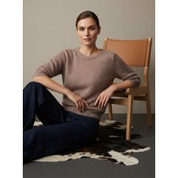 M�nsteret Mohair Strik - Kort �rmet - V�lg Farve