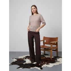 M�nsteret Mohair Strik - Kort �rmet - V�lg Farve