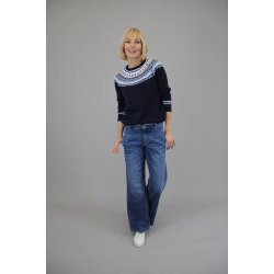 Marc Lauge - Chino Flared Jeans - Classic Blue Used