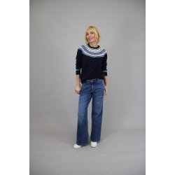 Marc Lauge - Chino Flared Jeans - Classic Blue Used