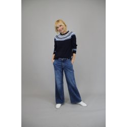 Marc Lauge - Chino Flared Jeans - Classic Blue Used