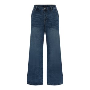 Marc Lauge - Chino Flared Jeans - Classic Blue Used